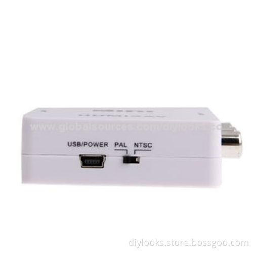 HDV-M610 Mini HDMI to CVBS/L+R Audio Converter Adapter